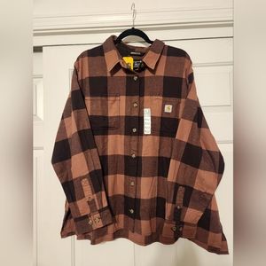 Carhartt flannel long sleeve button down